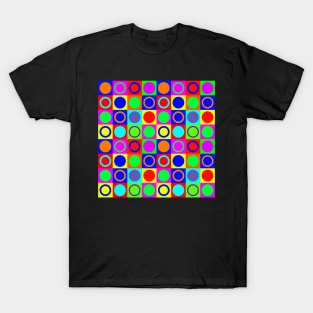 colorful retro mid century pop art pattern T-Shirt